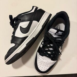 Nike dunk low panda black and white sneakers
